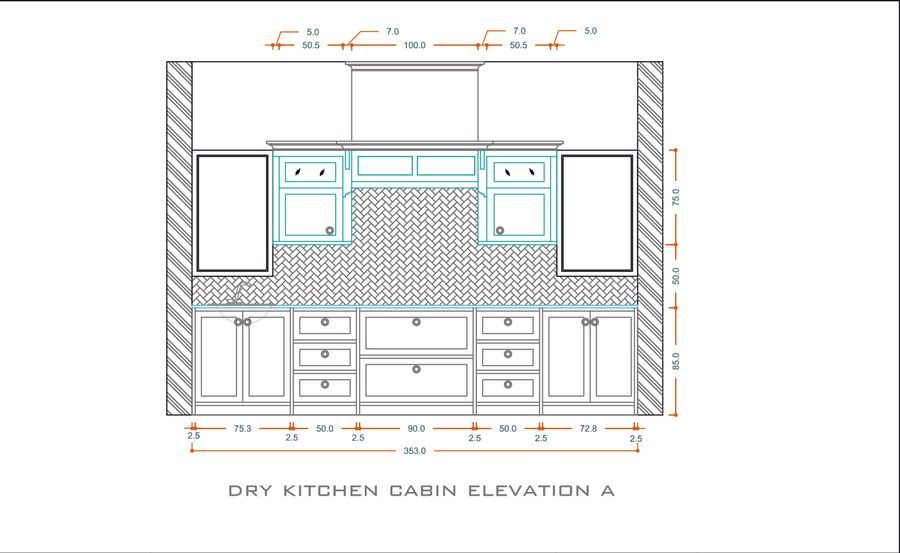 Dry Kitchen Elevation A